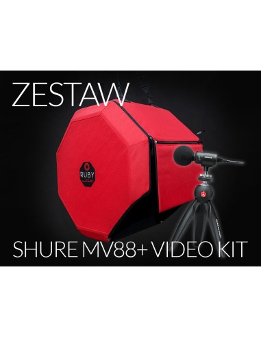 Ruby Vocal Booth with Shure MV88+ VIDEO KIT (bundle)